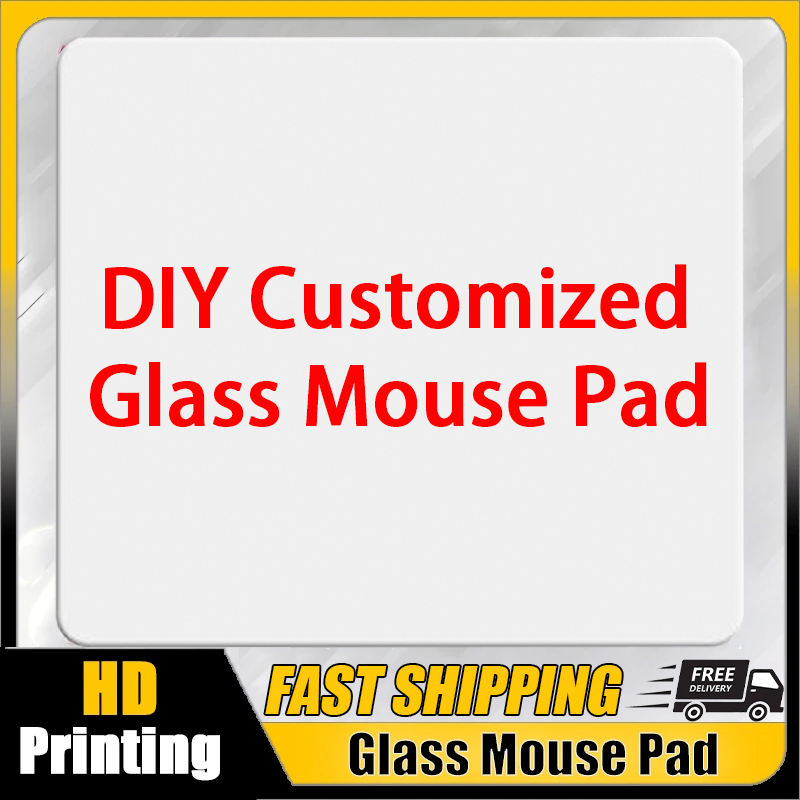 Tech Desktop Accessories - لوحة ماوس زجاجية مخصصة بتصميم DIY