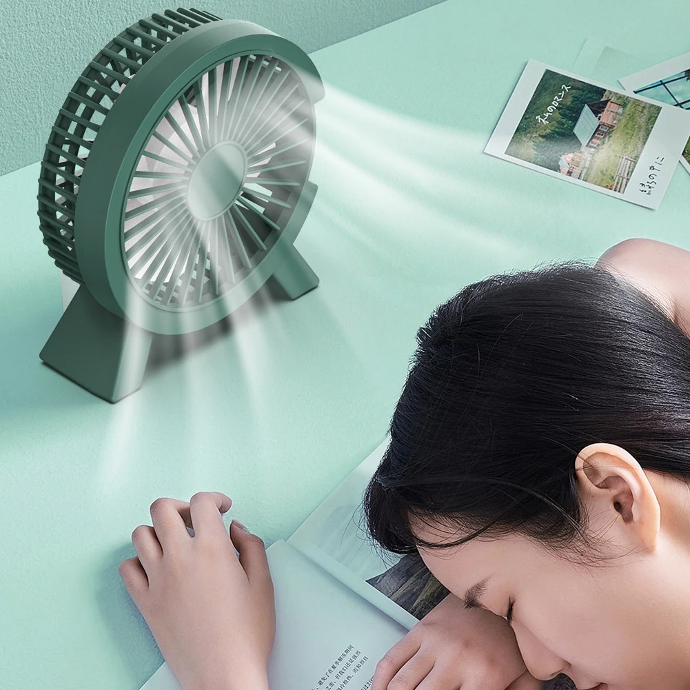 Usb Fan Silent - مروحة كهربائية صغيرة محمولة للتبريد، مروحة