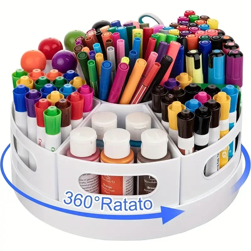 منظم مكتب دوار 360 درجة مع 7 ص - مراجعة Tech Desktop Accessories وسعره
