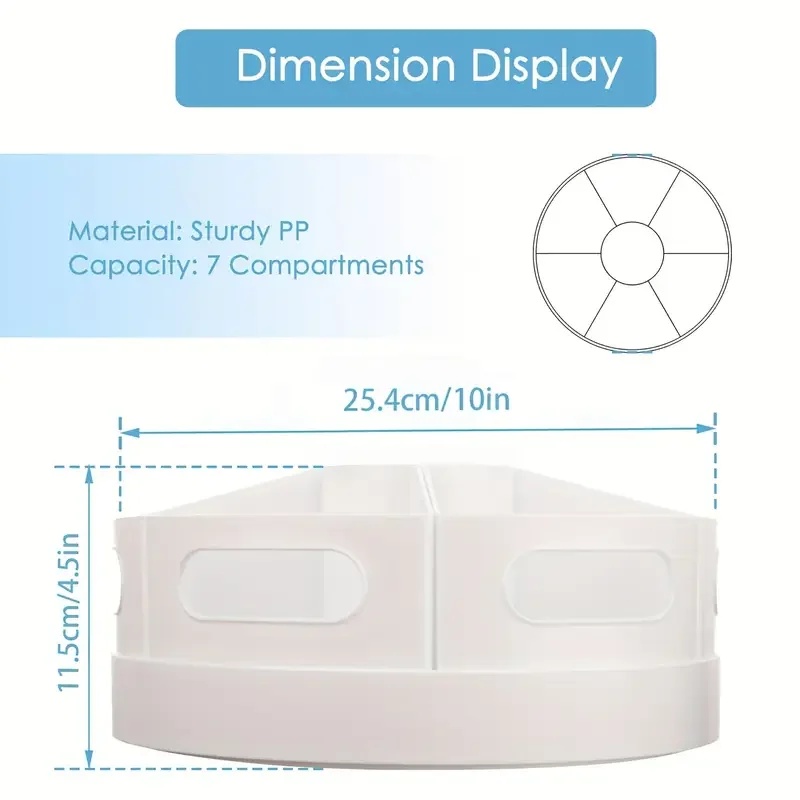 منظم مكتب دوار 360 درجة مع 7 ص - مراجعة Tech Desktop Accessories وسعره