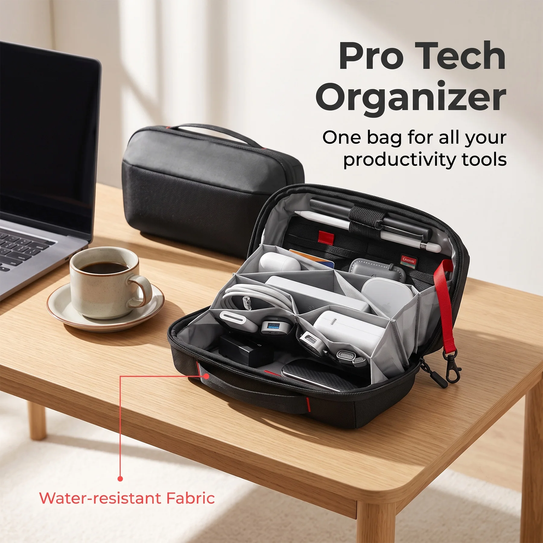 حقيبة تنظيم أدوات السفر، حافظة - مراجعة Tech Accessories Travel وسعره