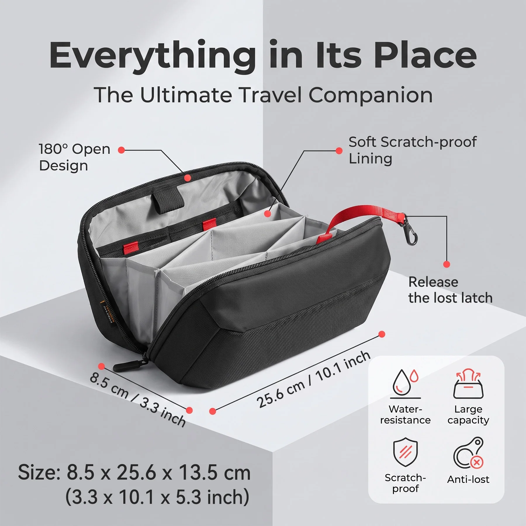 حقيبة تنظيم أدوات السفر، حافظة - مراجعة Tech Accessories Travel وسعره