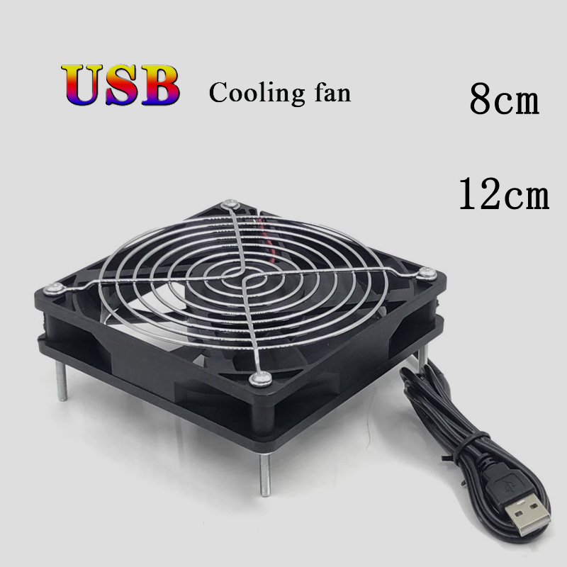 8/12 سنتيمتر 12 فولت USB بالطا - مراجعة Usb Fan Silent وسعره