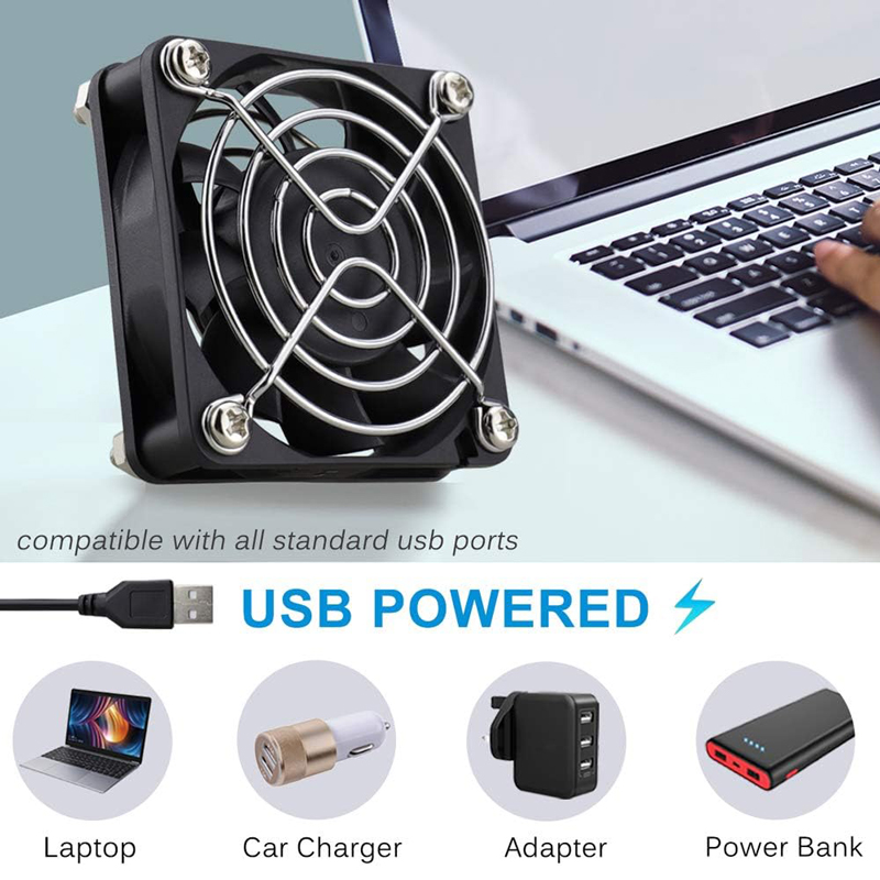 8/12 سنتيمتر 12 فولت USB بالطا - مراجعة Usb Fan Silent وسعره
