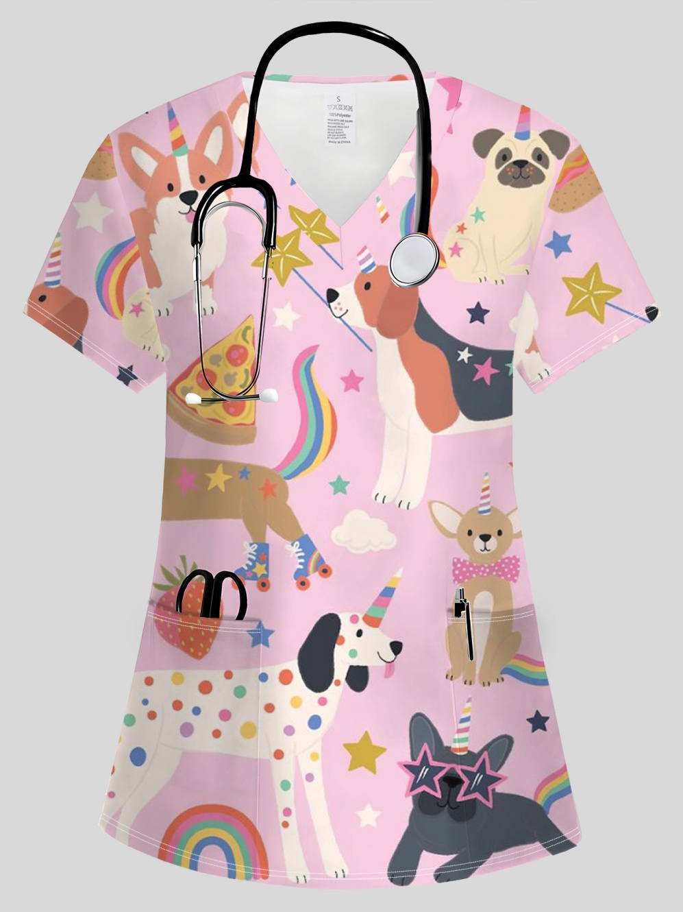 زي طبي نسائي عصري بياقة على شك - مراجعة Vet Tech Accessories وسعره