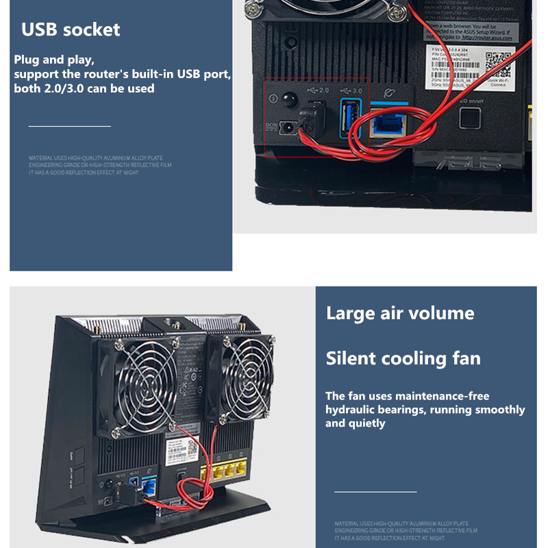 مروحة مزدوجة ارتفاع حجم الهواء - مراجعة Usb Fan Silent وسعره